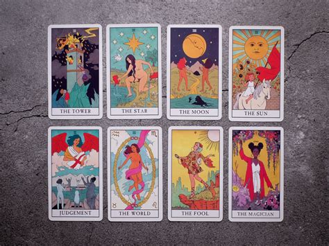 Modern witch tarot cards